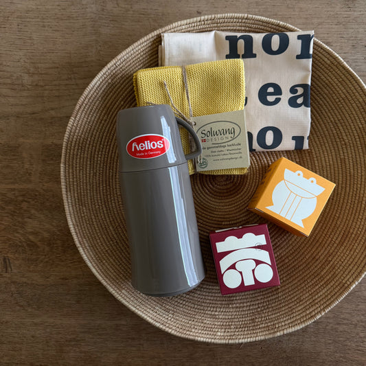 【5000円〜】Helios 魔法瓶の水筒とTEA BOX、ディッシュクロスのセット 🚚送料無料！